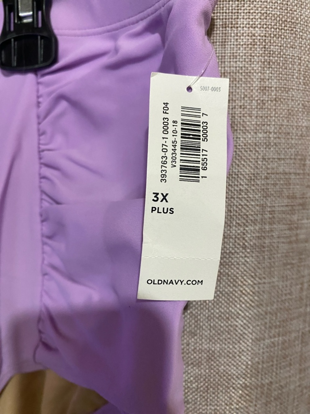 Old Navy Lilac Ruched High-Waist Bikini Bottoms NWT - Picture 2 of 4